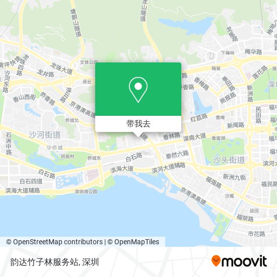 韵达竹子林服务站地图