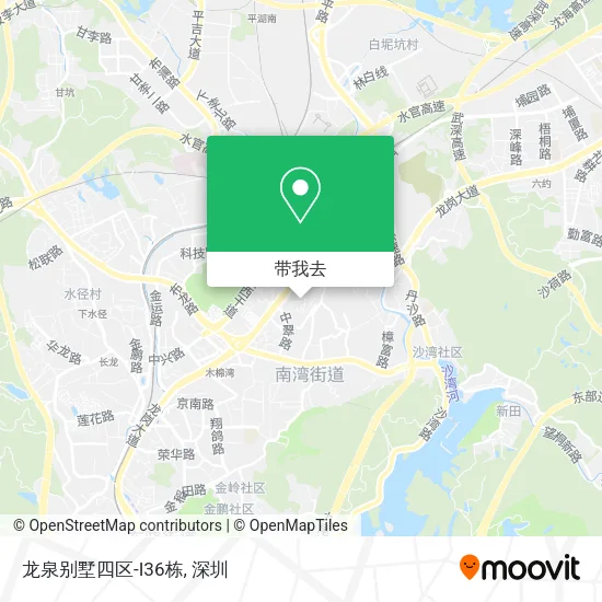 龙泉别墅四区-I36栋地图
