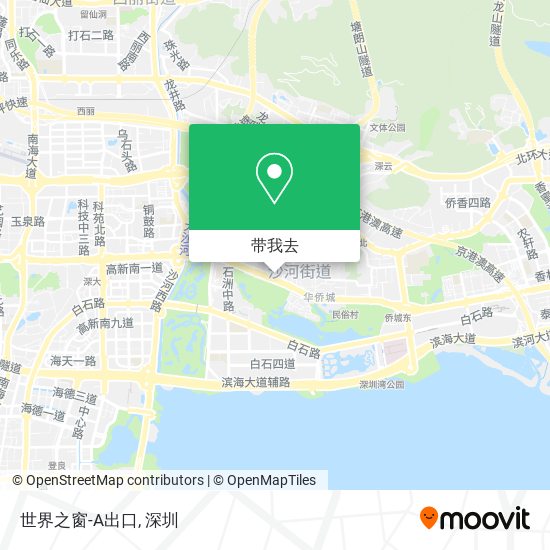 世界之窗-A出口地图