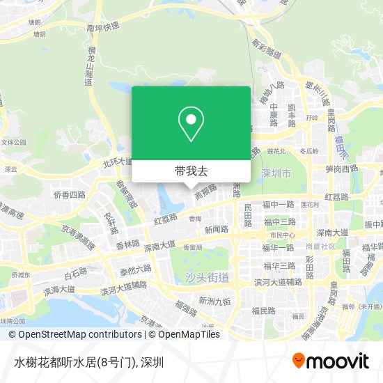水榭花都听水居(8号门)地图