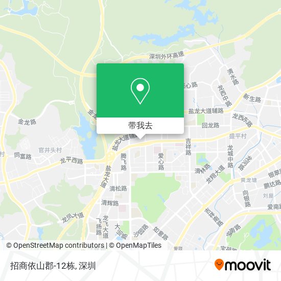 招商依山郡-12栋地图