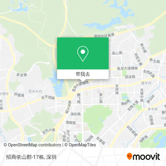 招商依山郡-17栋地图