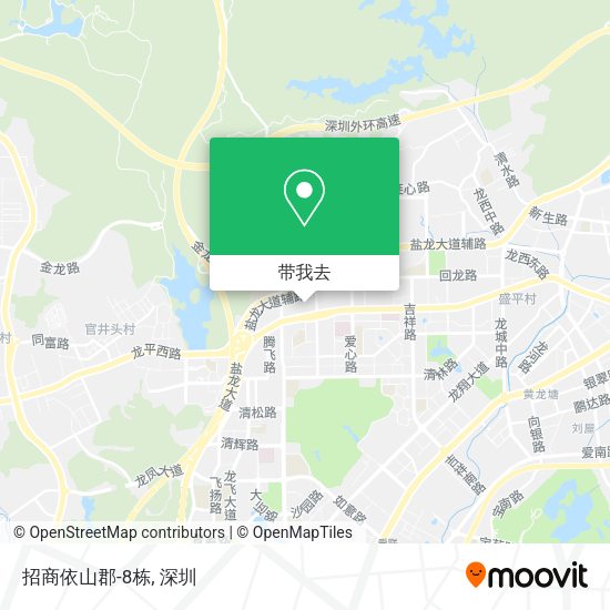 招商依山郡-8栋地图