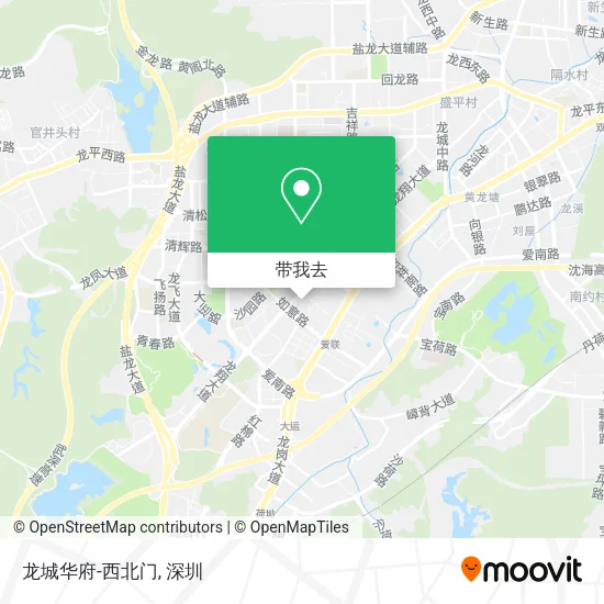 龙城华府-西北门地图