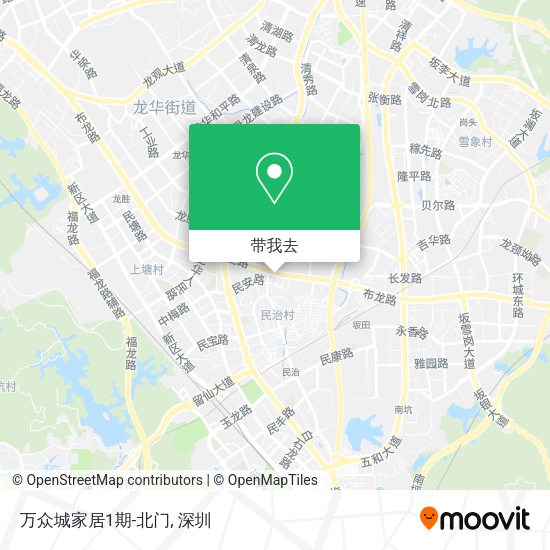 万众城家居1期-北门地图
