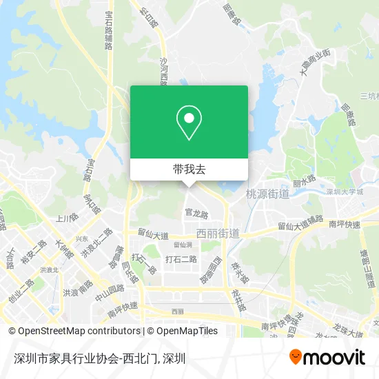 深圳市家具行业协会-西北门地图