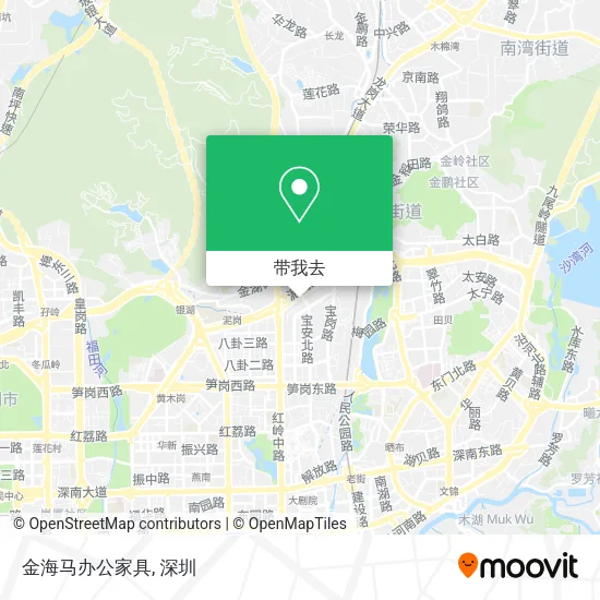 金海马办公家具地图