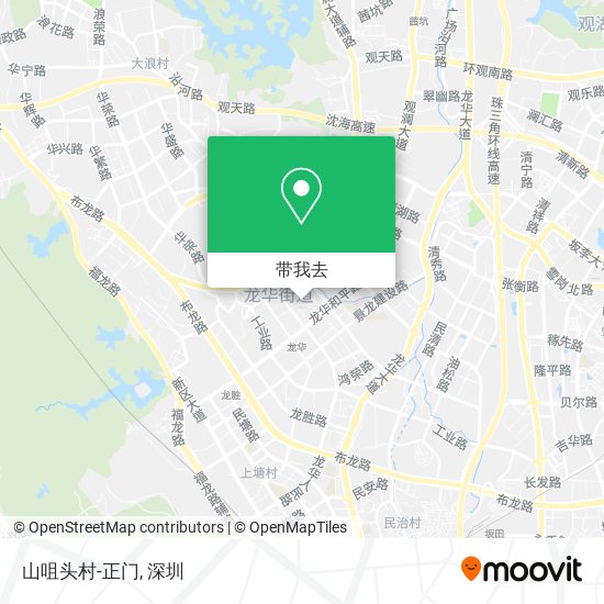 山咀头村-正门地图