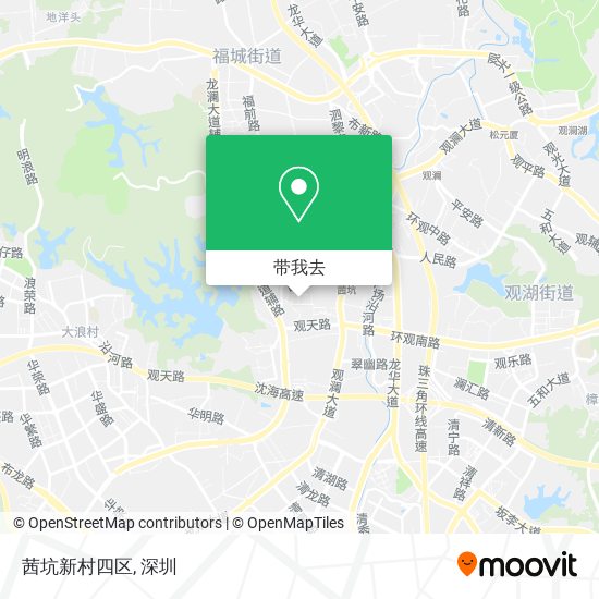 茜坑新村四区地图
