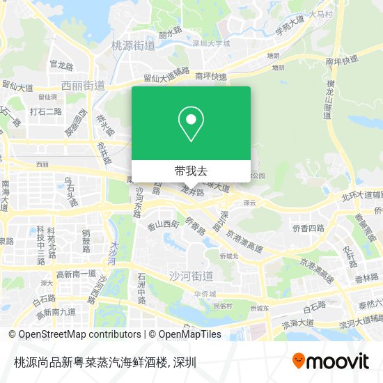 桃源尚品新粤菜蒸汽海鲜酒楼地图