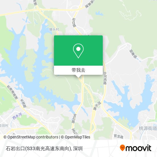 石岩出口(S33南光高速东南向)地图