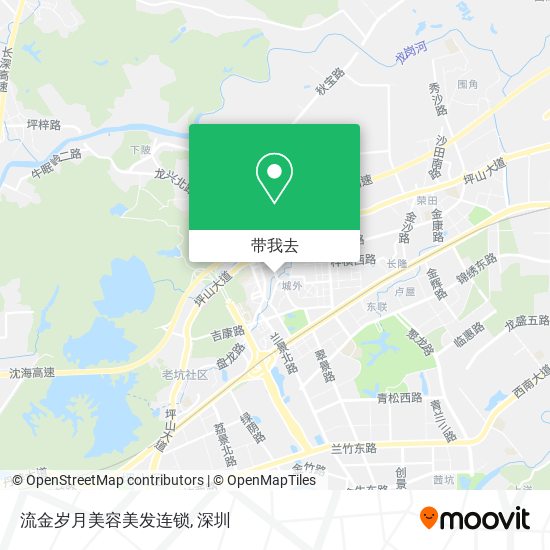 流金岁月美容美发连锁地图