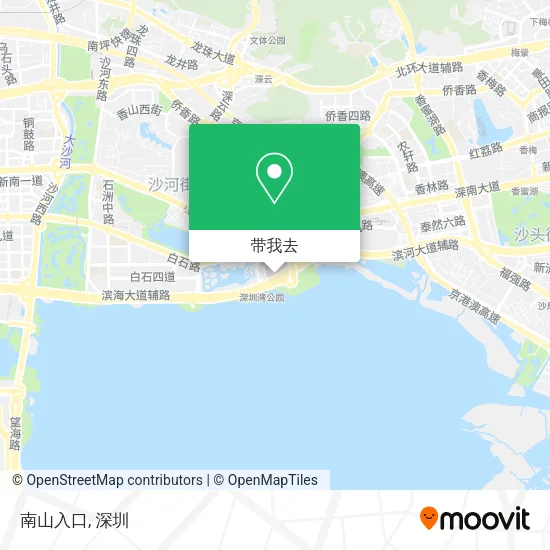 南山入口地图