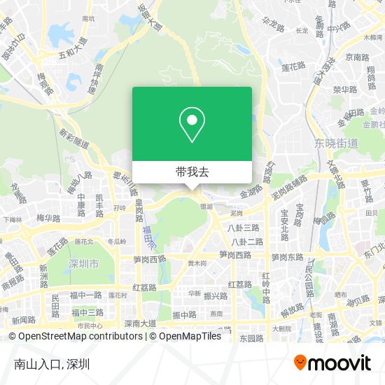 南山入口地图