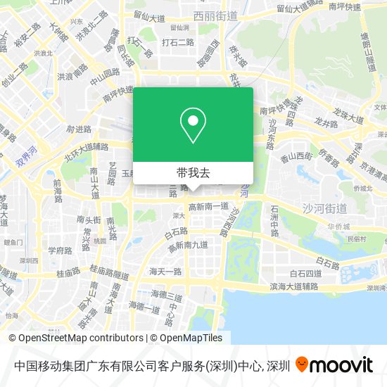 中国移动集团广东有限公司客户服务(深圳)中心地图