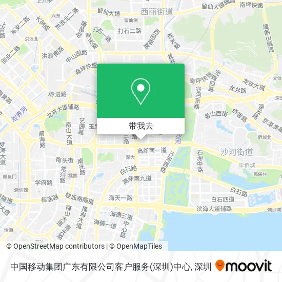 中国移动集团广东有限公司客户服务(深圳)中心地图