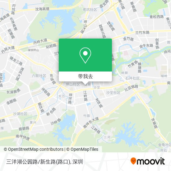 三洋湖公园路/新生路(路口)地图