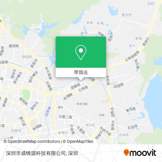 深圳市成锋源科技有限公司地图