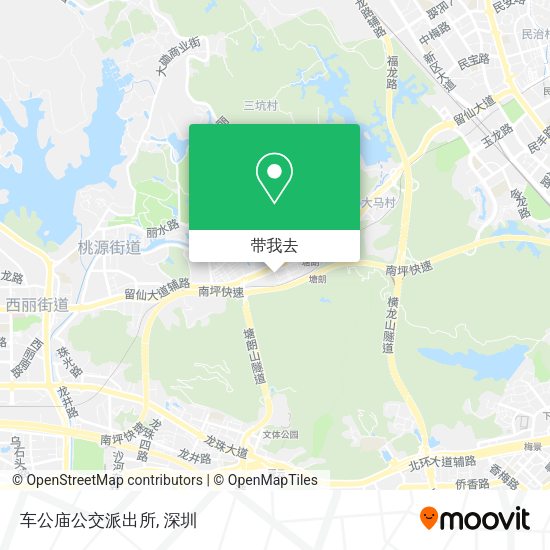 车公庙公交派出所地图