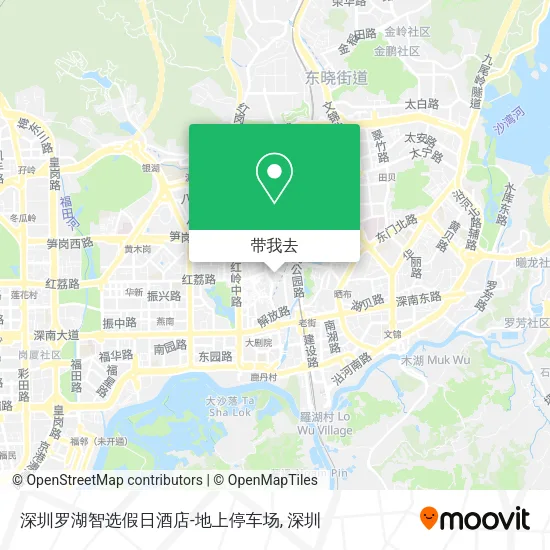 深圳罗湖智选假日酒店-地上停车场地图