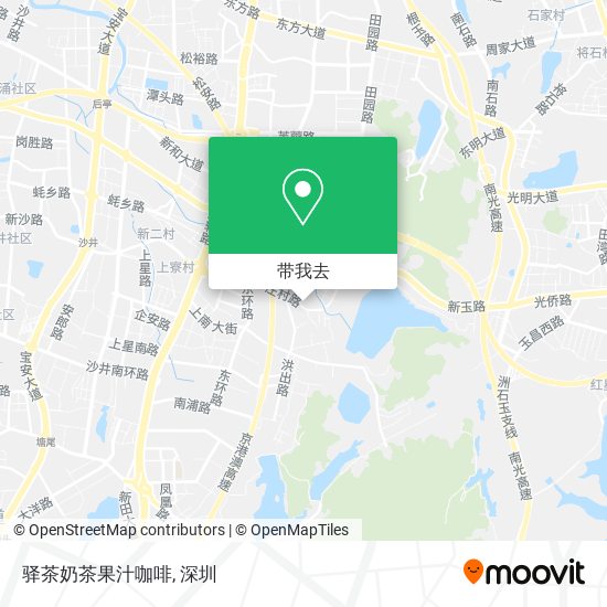 驿茶奶茶果汁咖啡地图