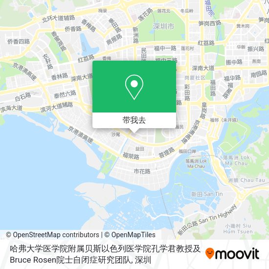 哈弗大学医学院附属贝斯以色列医学院孔学君教授及Bruce Rosen院士自闭症研究团队地图