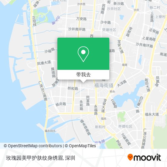 玫瑰园美甲护肤纹身绣眉地图