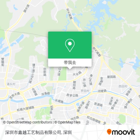 深圳市鑫越工艺制品有限公司地图