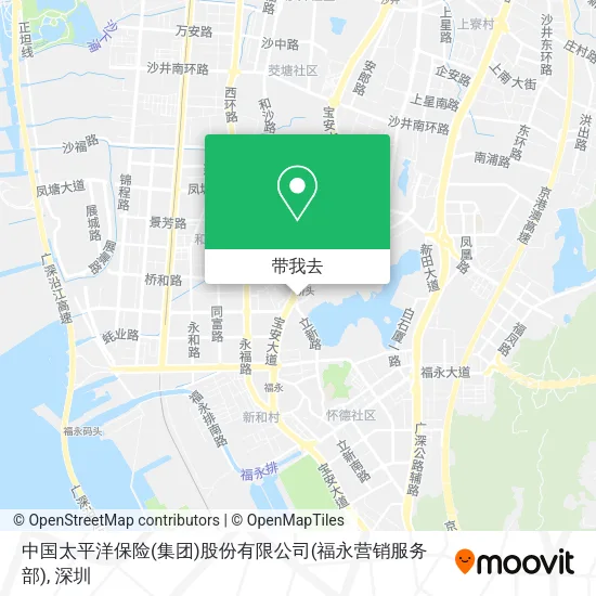 中国太平洋保险(集团)股份有限公司(福永营销服务部)地图