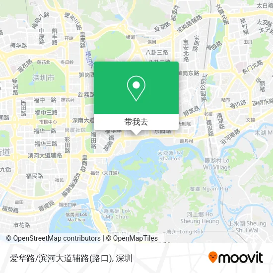 爱华路/滨河大道辅路(路口)地图
