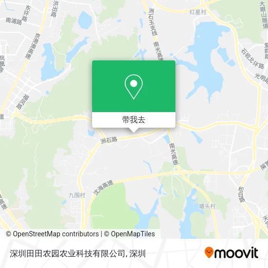 深圳田田农园农业科技有限公司地图