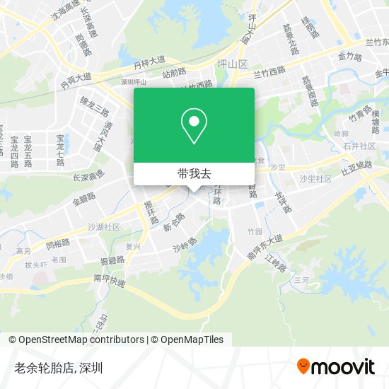 老余轮胎店地图