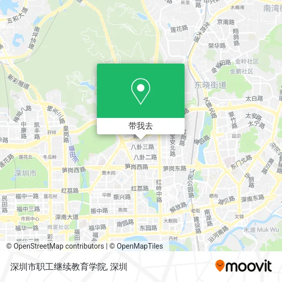 深圳市职工继续教育学院地图