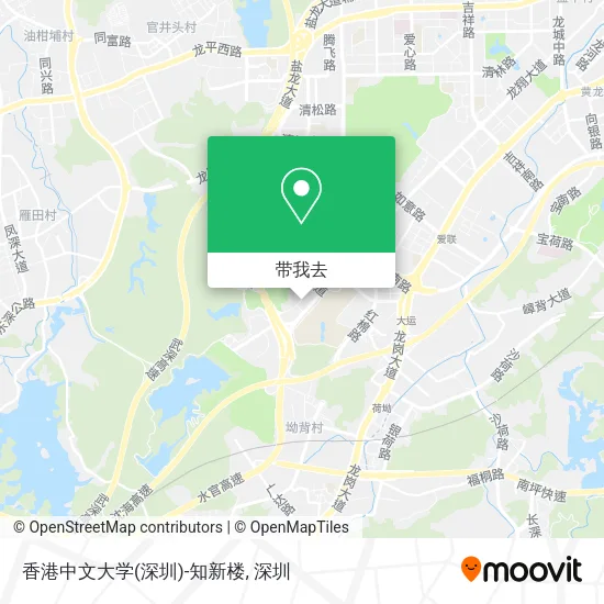香港中文大学(深圳)-知新楼地图