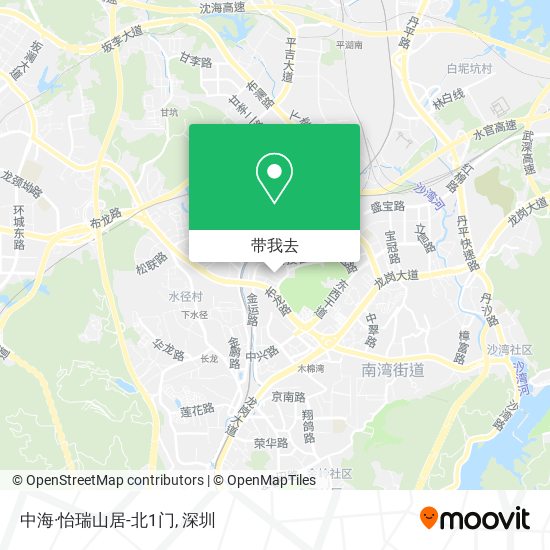 中海·怡瑞山居-北1门地图