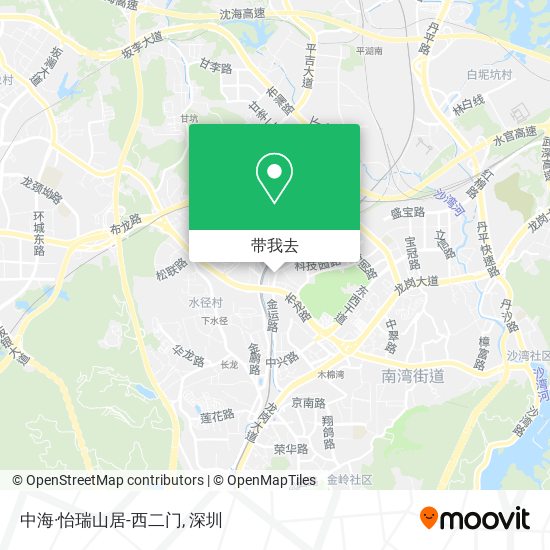 中海·怡瑞山居-西二门地图