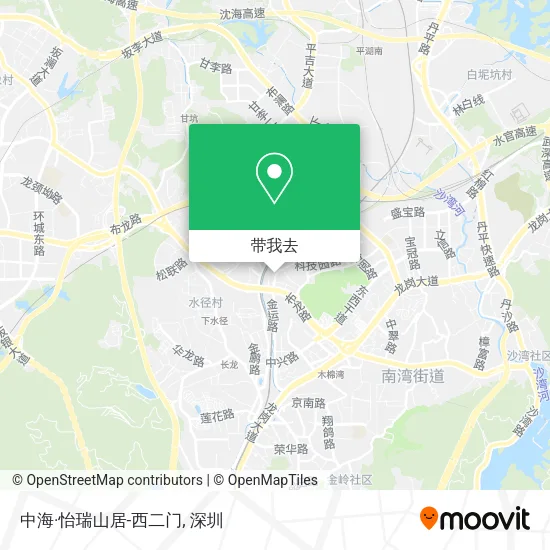 中海·怡瑞山居-西二门地图