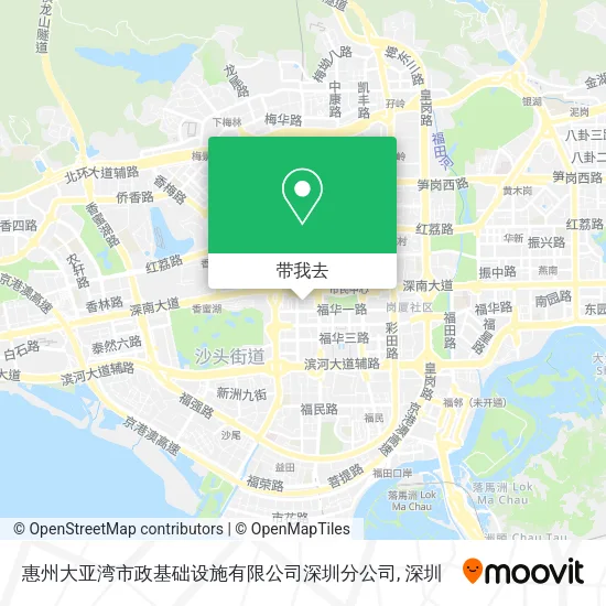 惠州大亚湾市政基础设施有限公司深圳分公司地图
