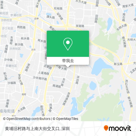 黄埔旧村路与上南大街交叉口地图