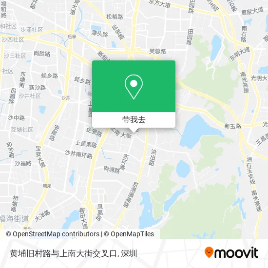 黄埔旧村路与上南大街交叉口地图