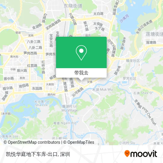 凯悦华庭地下车库-出口地图