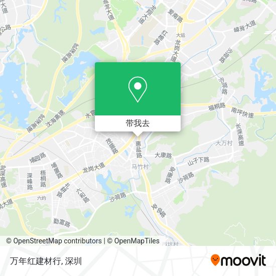 万年红建材行地图