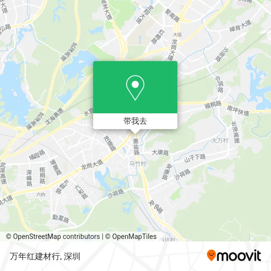 万年红建材行地图