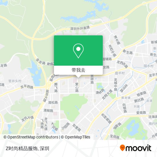 Z时尚精品服饰地图