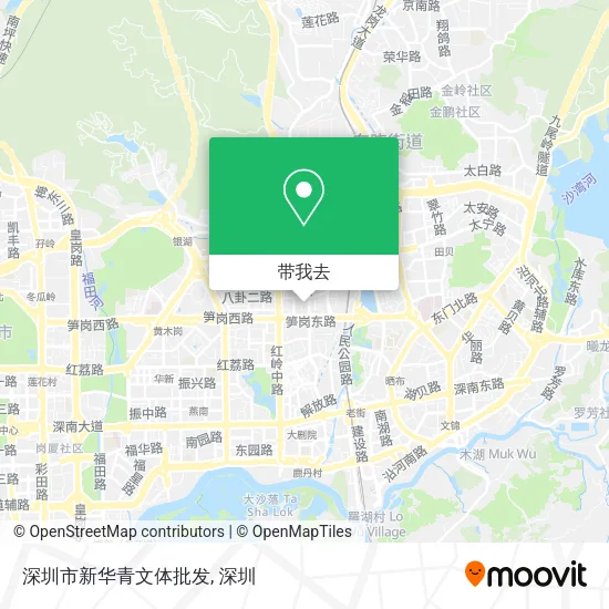 深圳市新华青文体批发地图