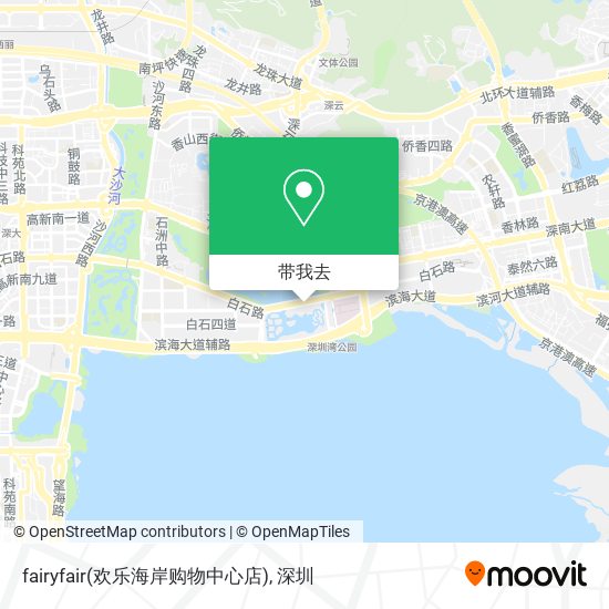 fairyfair(欢乐海岸购物中心店)地图