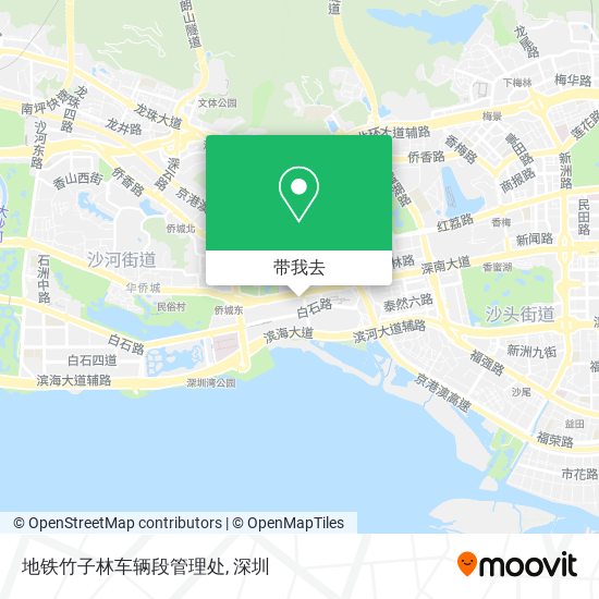 地铁竹子林车辆段管理处地图