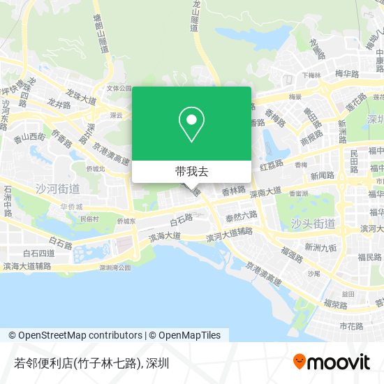 若邻便利店(竹子林七路)地图