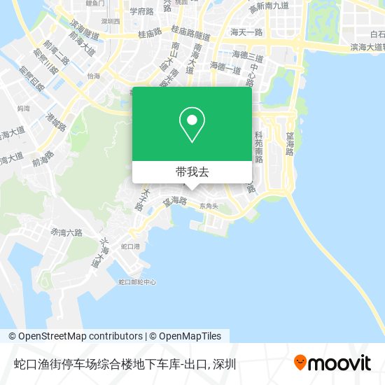 蛇口渔街停车场综合楼地下车库-出口地图