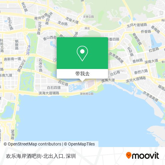 欢乐海岸酒吧街-北出入口地图